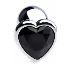 Black Heart Butt Plug – S – Black — Photo 3