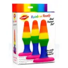 Silicone Anal Trainer Set – 10 - 15 cm – Rainbow — Photo 1