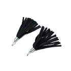 Black Leather Earring Whip — Photo 1