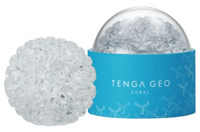 Tenga GEO CORAL Reusable Masturbator – Clear