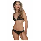 Guilty Pleasure Sleek Shadow Briefs – kõrge lõikega mustad võrk-aluspüksid – mustad – Suurus: S/M — Foto 2