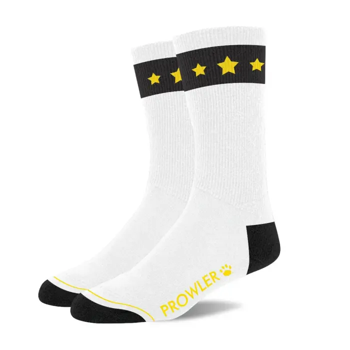 Gold Star Socks - White/Black/Gold Foto 2