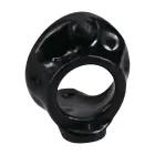 Offer It – silicone cock and ball support ring – black – 9.5 cm — Photo 1