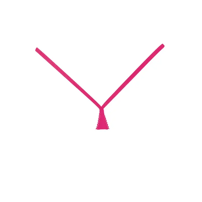 Wetlook stringid – roosad – One Size Photo