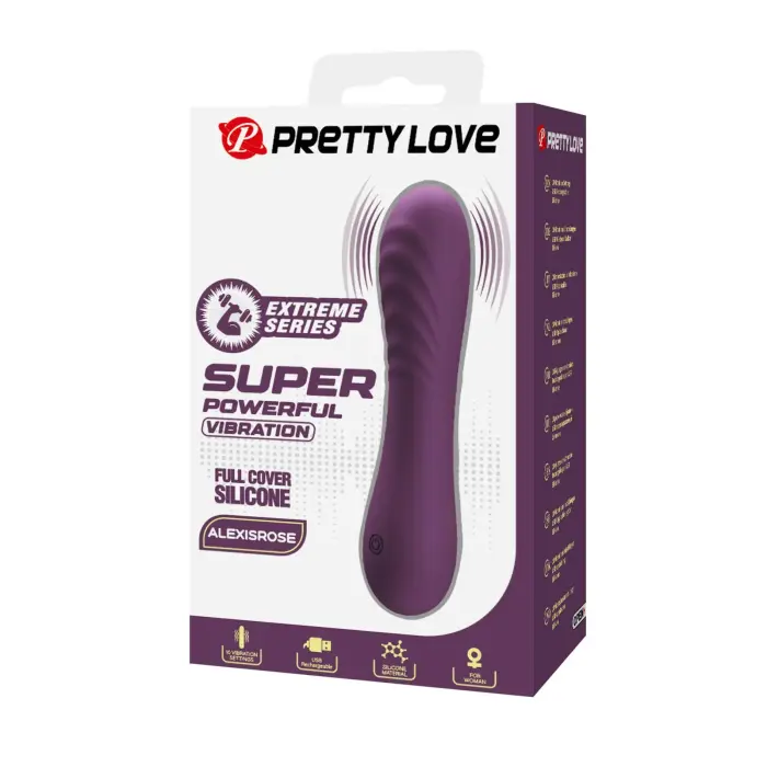 Pretty Love AlexisRose Mini мощный вибратор – 15 cm (5.9″) – фиолетовый