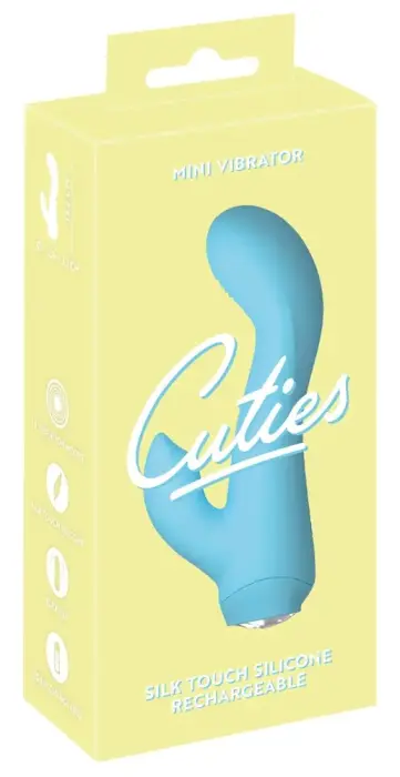 Cuties Mini Rabbit Vibrator – 13.7 cm – Blue