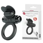 PRETTY LOVE - Vibrant Penis Ring Debonaire - Black — Photo 1