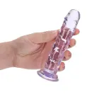 Taisns reālistisks dildo ar piesūcekni – 15.5 cm (6.1″) – Violets Foto 4