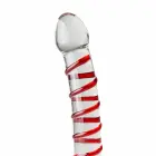 Gildo Model 15 stiklinis dildo – 20 cm (8″) – raudonas — Nuotrauka 5