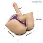 LoveToy Streetgirl's #17 with Bendable Dildo – premium masturbatorius su lanksčiu dildo, TPE — Nuotrauka 2