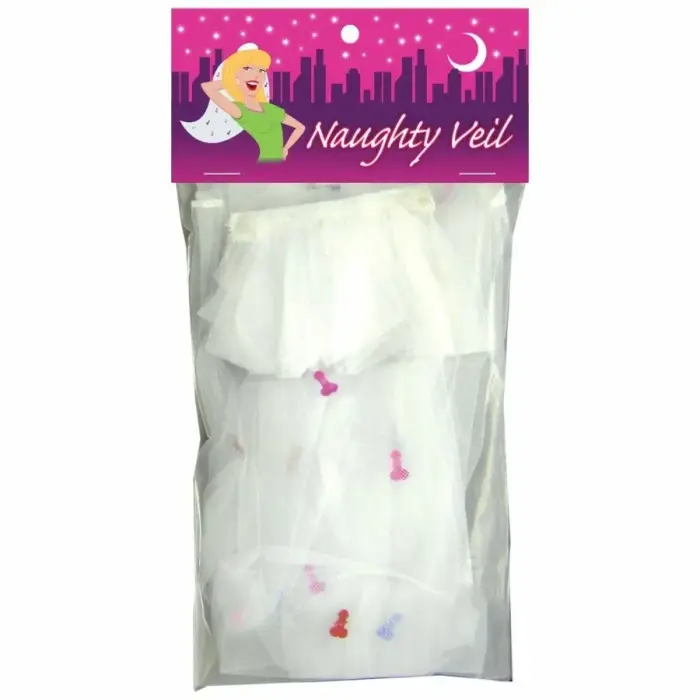 Kheper Games Naughty Veil – bachelorette veil with confetti