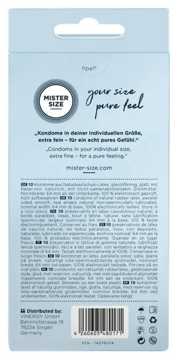 Mister Size 64 mm презервативы – 10 шт. Фото num