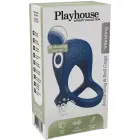 Brutal Ring & Ball Cage Vibrating + Remote – Blue — Photo 2
