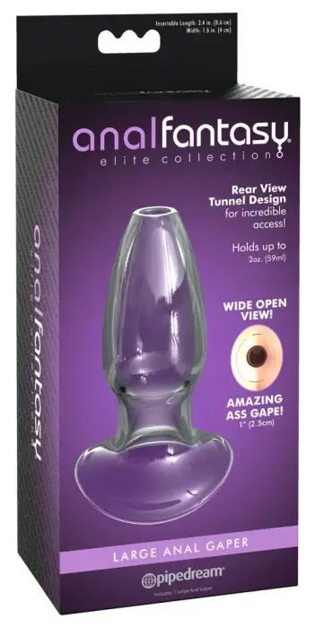 AFE Glass Tunnel Plug Large – 10.9 cm – Clear