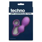 TECHNO BOP – интимное устройство из силикона с управлением через приложение – фиолетовый – 19 см — Фото 3