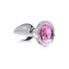 Pink Gem стеклянная анальная пробка – 7.1 cm (2.8″) – Розовый — Фото 2