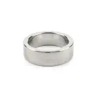 Mr. Steel Wide Band varpos žiedas – 40 mm – sidabrinis — Nuotrauka 5