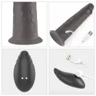 Kahekihiline pöörlev dildo – 20 cm (8″) – Roosa — Foto 8