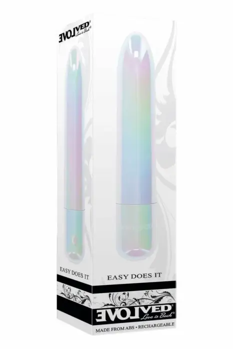 EVOLVED EASY DOES IT Compact Lipstick-Style Vibrating Device, Pearl Finish