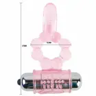 BAILE Silicone Ring 10 Vibration Modes Pink Flexible Intimate System — Photo 2