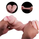 Duo masturbatorius su minkštais dantimis – 24 cm — Nuotrauka 4