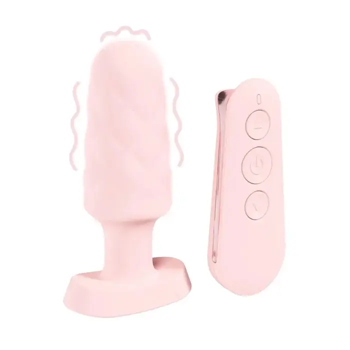 Velvet - Remote Control Vibrating Anal Plug – Pink