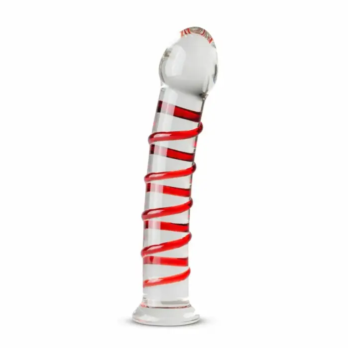 Gildo Model 15 stikla dildo – 20 cm (8″) – sarkans