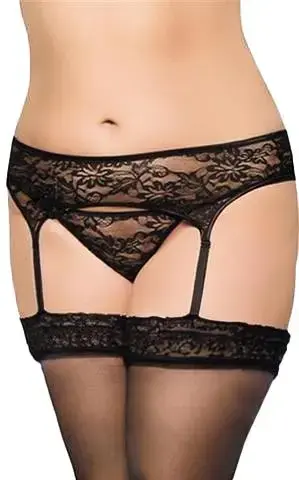 Garterbelt 3316 – Plus Size – Black – 2XL