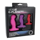 Nexus G-Play Plus Trio Set – 3-Size Silicone Intimate Vibrators – Black — Photo 2