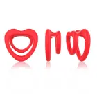 Sweetheart II Double Cock Ring – Red — Photo 2