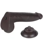 LoveToy Sliding Skin Dual Layer Dong – реалистичный двухслойный фаллоимитатор – TPE – чёрный – 21,6 см — Фото 8