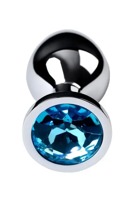 Sudraba anālais spraudnis ar dārgakmeni – Tirkīza – M – Blue Foto 4