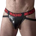 Macho MX25RC – synthetic leather jockstrap – red – L — Photo 1