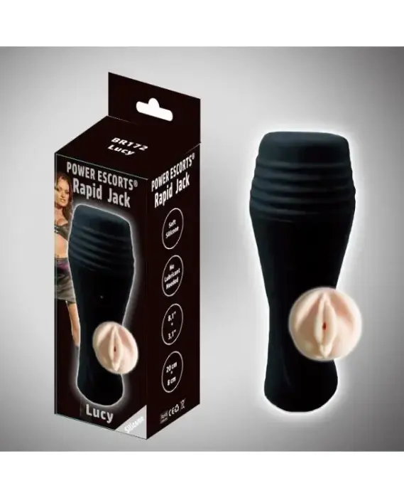 Power Escorts - Rapid Jack Lucy masturbators – 20–23 cm – melns