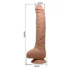 BAILE reālistisks dildo – 28 cm (11″) – miesas krāsa — Foto 7