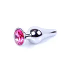Plug-Jewellery Silver anālais spraudnis – 9.5 cm (3.7″) – Rozā — Foto 7