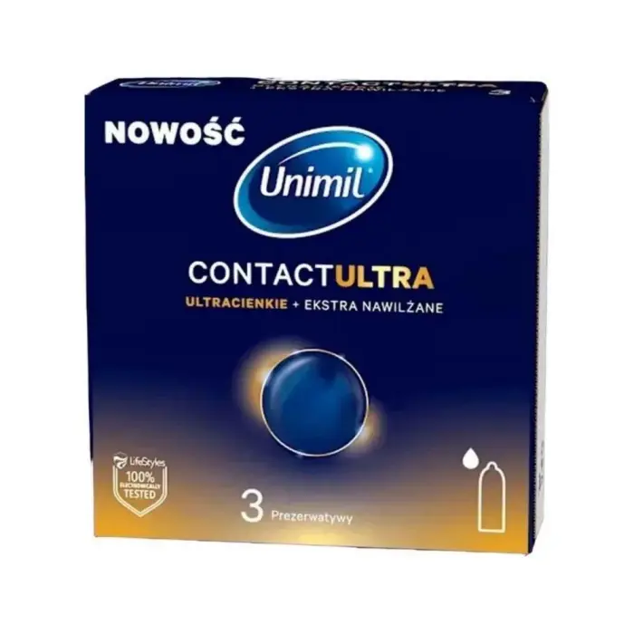 Unimil Contact Ultra Ultra-thin Condoms – 3 pcs