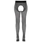 Crotchless Tights with Red Seam – Black — Photo 8