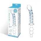 Glas Twister kahepoolne klaasist dildo – 23.5 cm (9.3″) – läbipaistev — Foto 2
