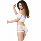 Chilirose CR 3779 – ažūra elastīgs tops un apakšdaļa – balts – S/M — Foto 1