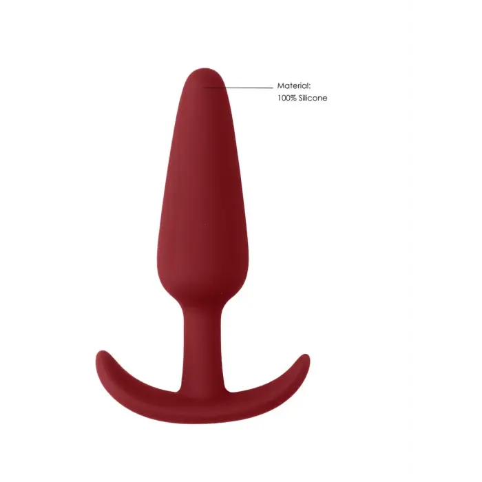 Slim pradedantiesiems analinis kištukas – 10 cm (4″) – Raudonas Photo