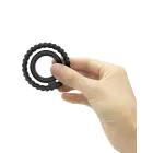 DUAL RING - Vibrating Cock Ring - Black — Photo 5