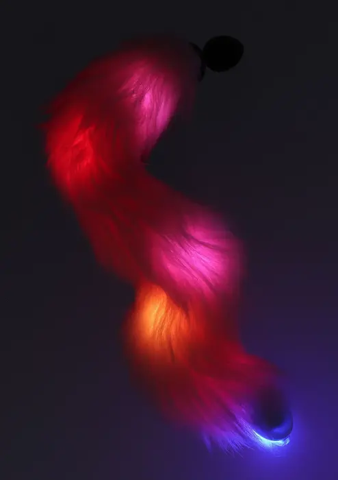 Unicorn Tail & Buttplug LED – Black Photo