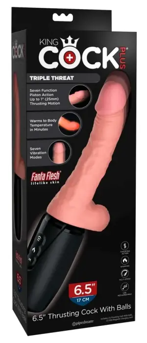 Pipedream KCP 6.5 vibrators ar kustību – 27.1 cm (10.7″)