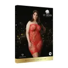 Star Rhinestone dress – Plus size – red — Photo 1
