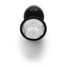 Round Gem Butt Plug – S – Black — Photo 4