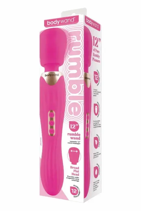 Bodywand Rumble Wand – массажёр-вибратор (wand) – ярко-розовый – 30,5 см