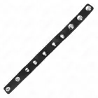 Кожаное кольцо KINK с металлическими шипами 21.5 x 1.6 cm – регулируемое черное — Фото 8