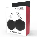 Darkness reguleeritavad dekoratiivsete pompoonidega nibuklambrid – mustad — Foto 4