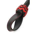 Genuine Leather Roses Whip – Black — Photo 4
